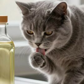 huile pour le chat