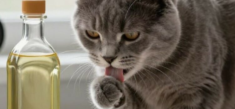 huile pour le chat