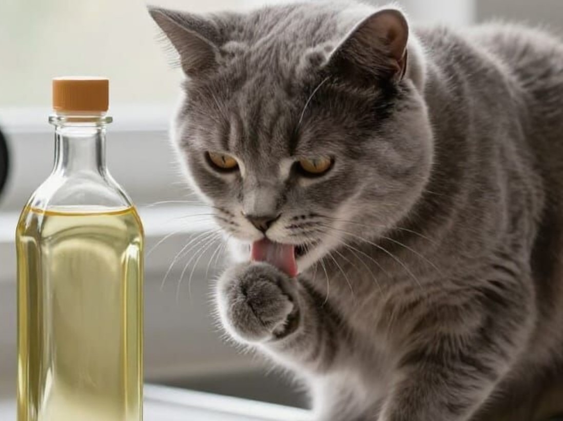 huile pour le chat
