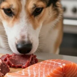 quantité de viande chien
