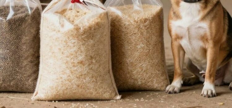 riz pour le chien