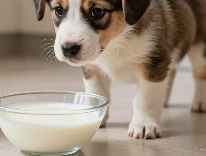 lait pour un chiot