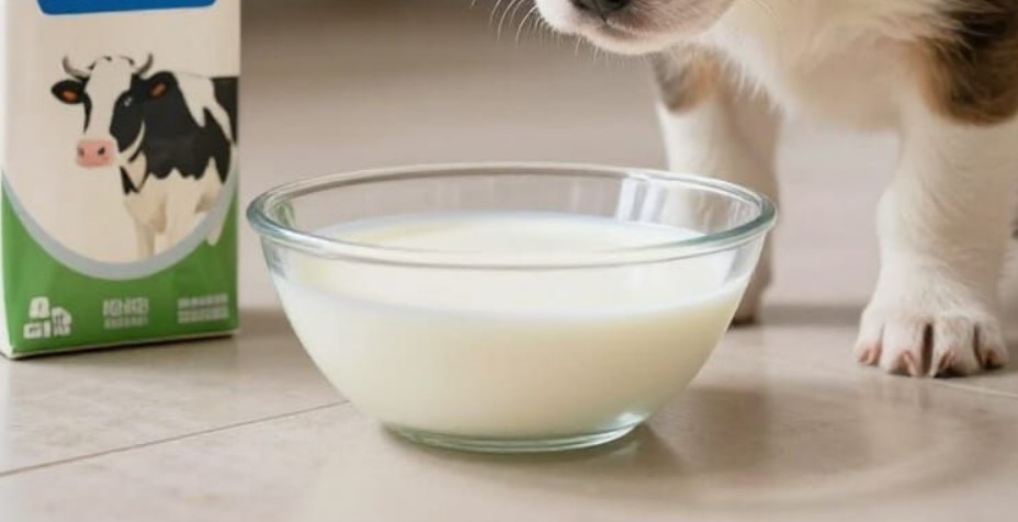 lait de vache pour un chiot