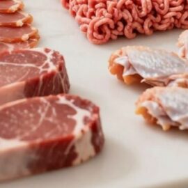 viande dans une ration ménagère