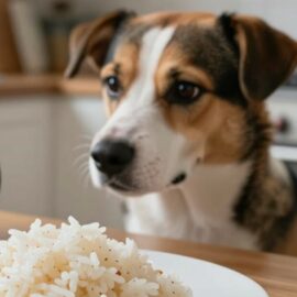 riz pour le chien