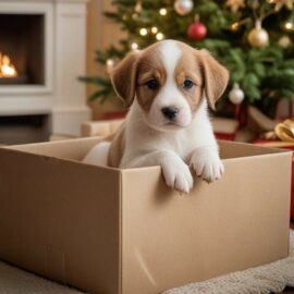 chiot pour noel: bien le nourrir