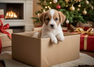 Un chiot au pied du sapin pour Noël… Que lui donner à manger ?