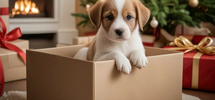 chiot pour noel: bien le nourrir
