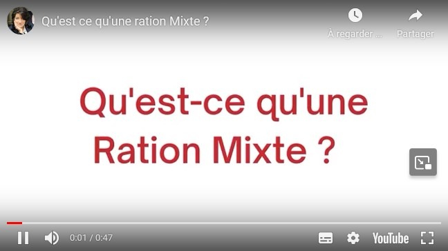 ration industrielle et ménagère