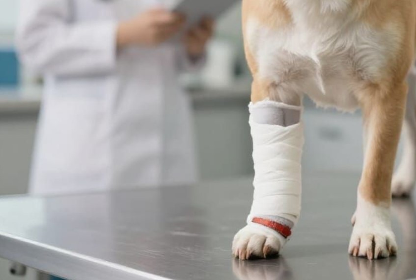 chien en convalescence