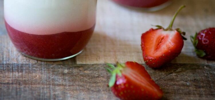 panacotta aux fruits rouges