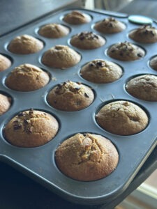 Recette gâteau entre muffin et financier à partager avec chien et chat