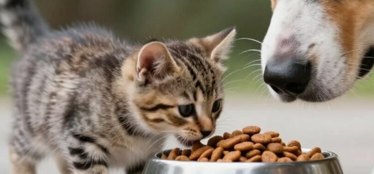 Je veux donner des croquettes pour chien à mon chat/chaton : puis-je ajouter Vit’i5 pour apporter de la taurine ? Donner les croquettes du chien au chaton