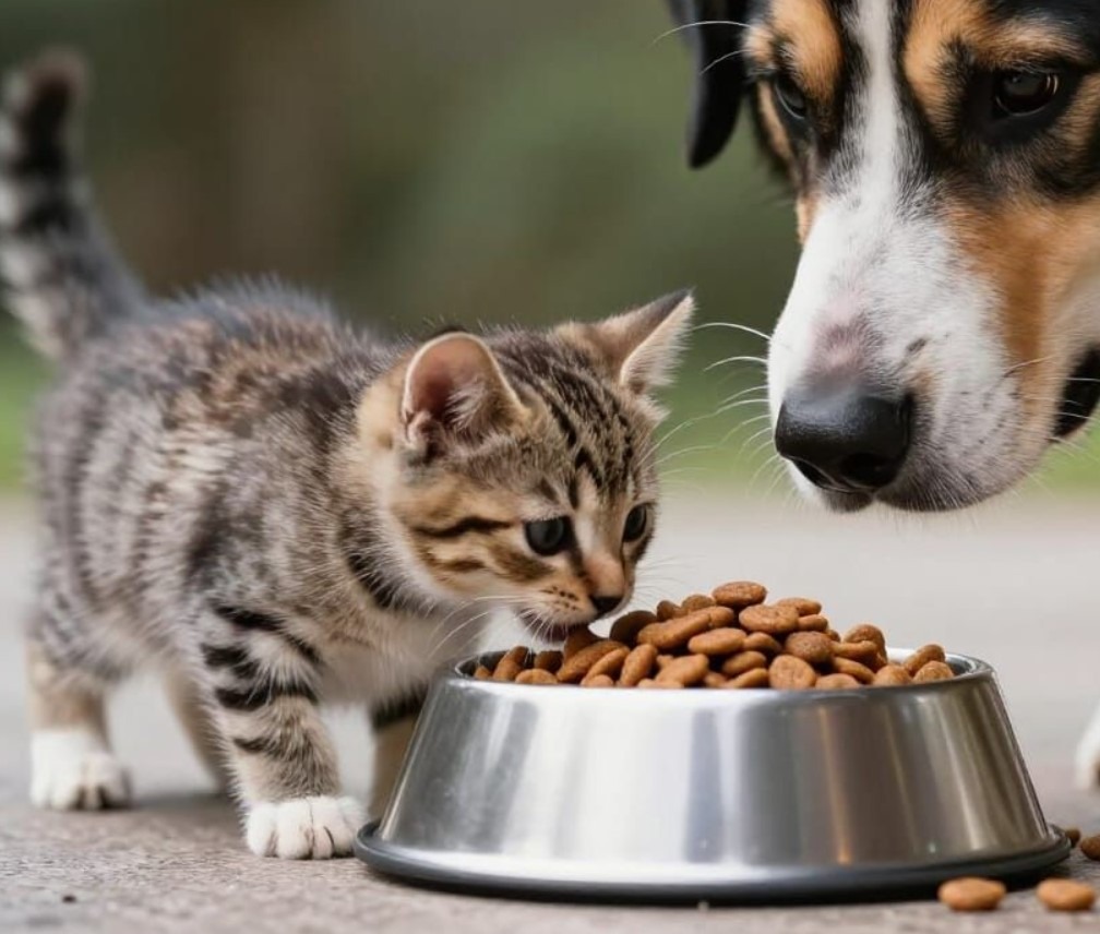 Je veux donner des croquettes pour chien à mon chat/chaton : puis-je ajouter Vit&rsquo;i5 pour apporter de la taurine ?